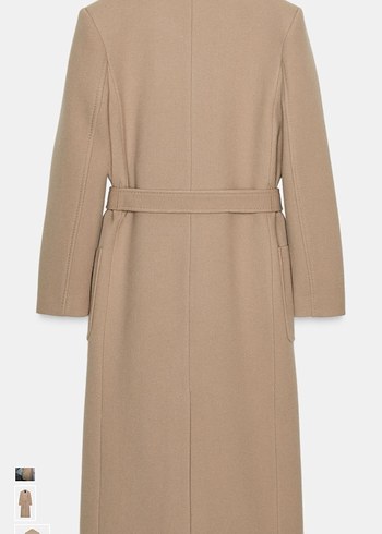 Zara kemerli yün kaban - Görsel 3