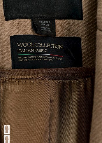 Zara kemerli yün kaban - Görsel 4