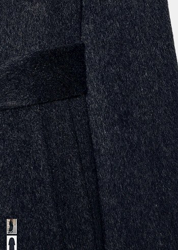 Kemerli yün Uzun Kaban - Görsel 5