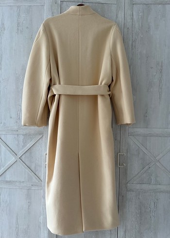 Zara kemerli yün kaban - Görsel 2