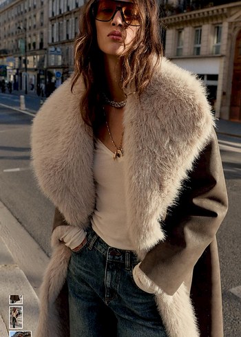 Zara çift taraflı kaban - Görsel 2