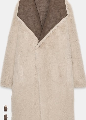 Zara çift taraflı kaban - Görsel 3