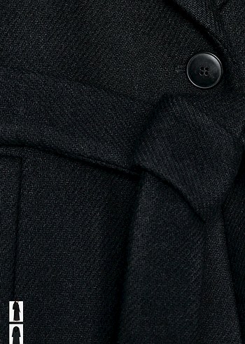 Zara Kürklü Yakalı yünlü Kaban - Görsel 6