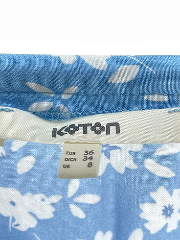 36 Beden mavi Renk Koton Mini Şort %70 İndirimli.