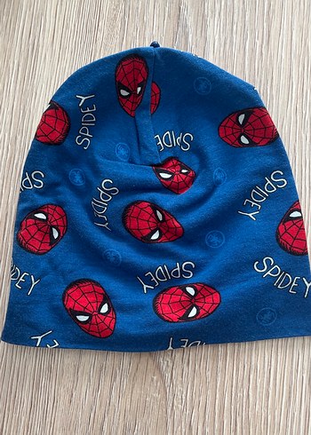 Çocuk Örme Spiderman Bere Seti - Görsel 2