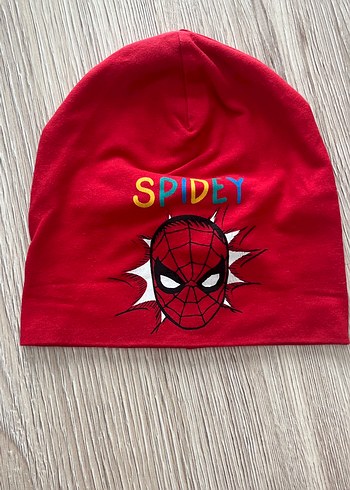 Çocuk Örme Spiderman Bere Seti - Görsel 3