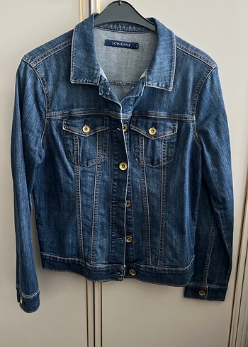 Düğmeli Mavi Denim Ceket