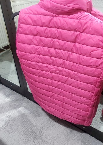 Pembe Kadın Kapitone Yelek - Görsel 2