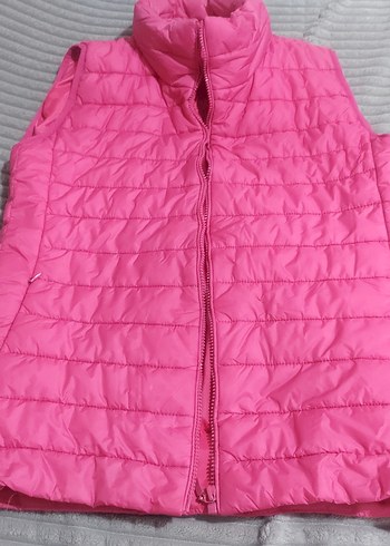 Pembe Kadın Kapitone Yelek - Görsel 5