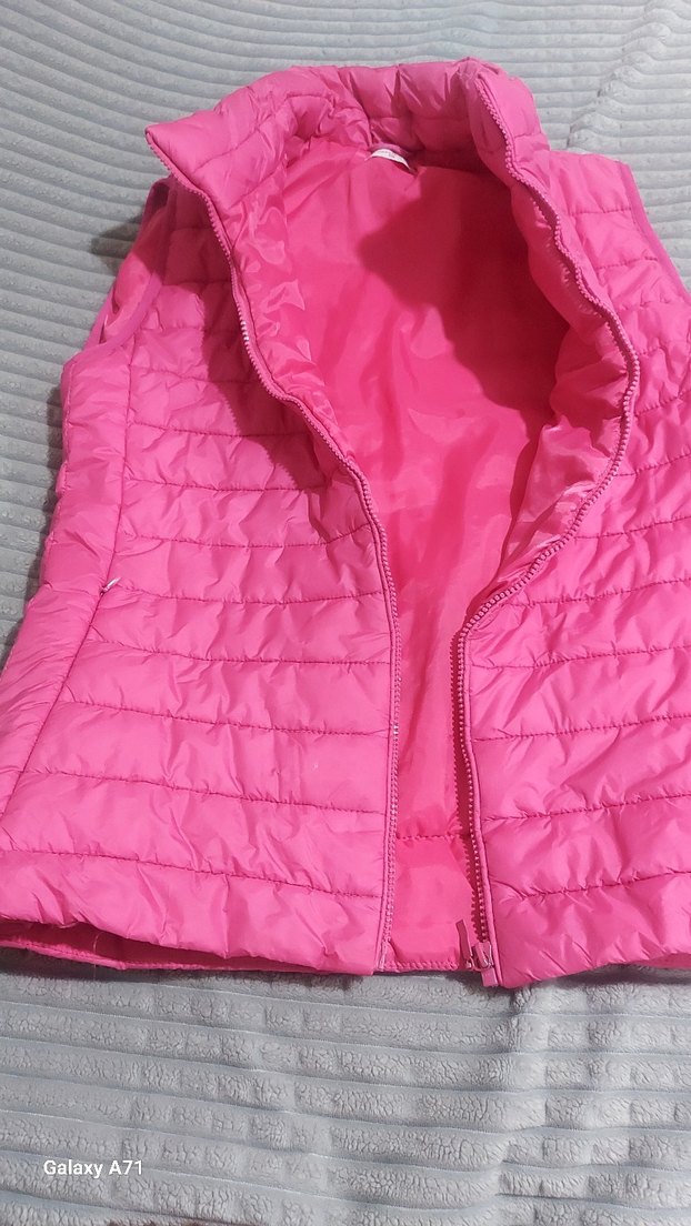 Pembe Kadın Kapitone Yelek - Görsel 3