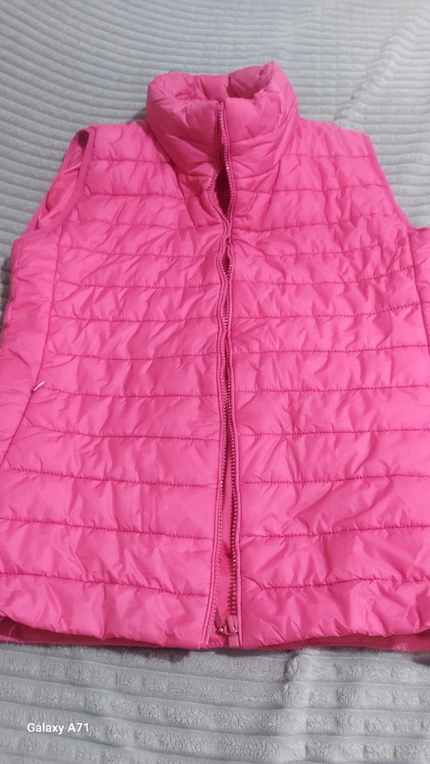 Pembe Kadın Kapitone Yelek - Görsel 5