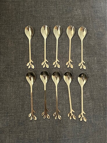 10?lu gold kaşık