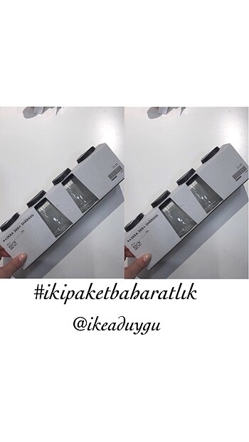 İKEA 4lü baharatlık iki paket