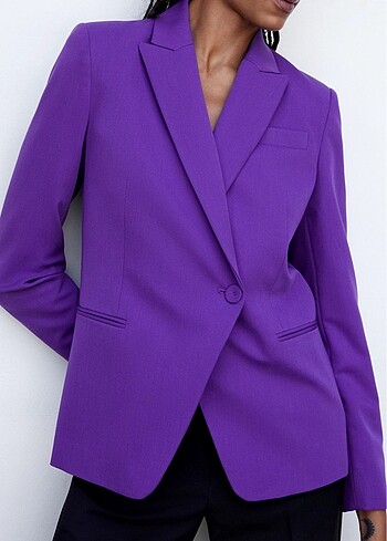 Düğmeli kalıplı blazer ceket