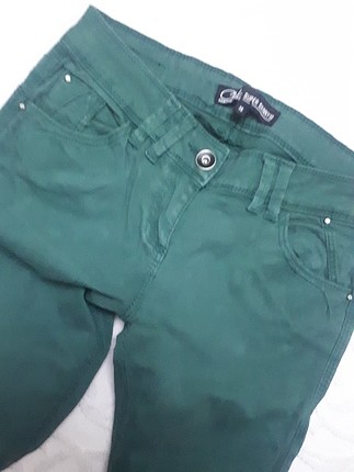 36 Beden yeşil Renk kot pantolon