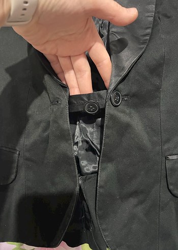 Siyah Fitted Kadın Blazer Ceket - Görsel 3