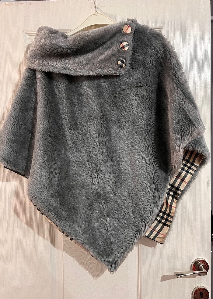 Burberry kürk panço - Görsel 4