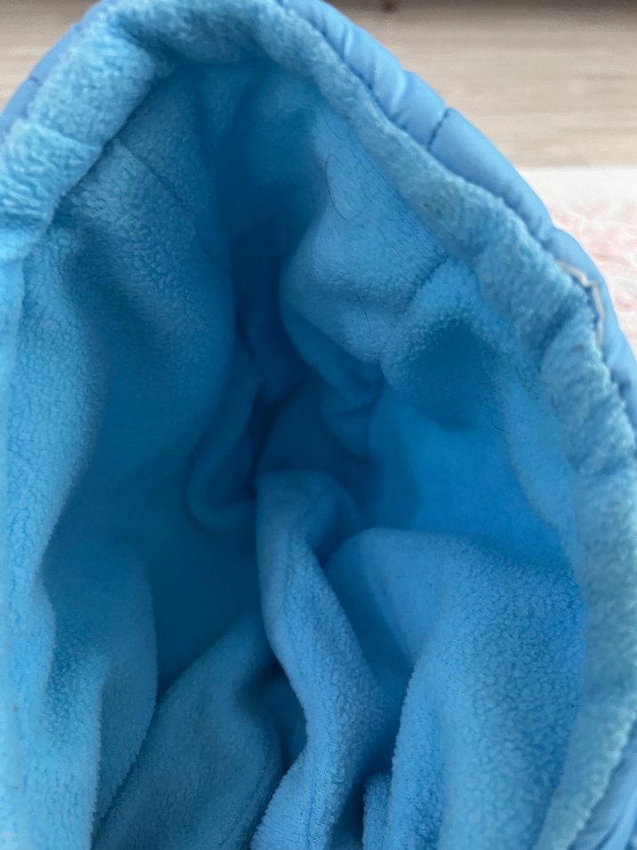 Kız Çocuk Mavi Kapüşonlu Mont - Görsel 4