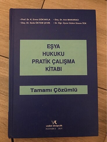 Eşya Hukuku Pratik Çalışma