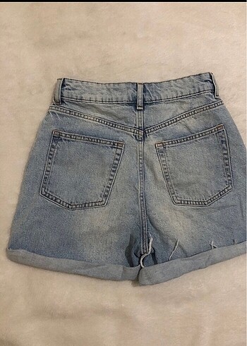36 Beden mavi Renk H&M mom jean şort