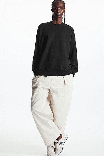 xs Beden siyah Renk Oversize Sweatshirt