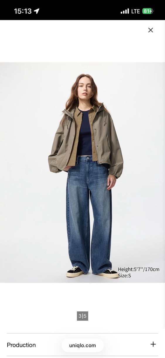 Cotton Blend Short Parka - Görsel 2