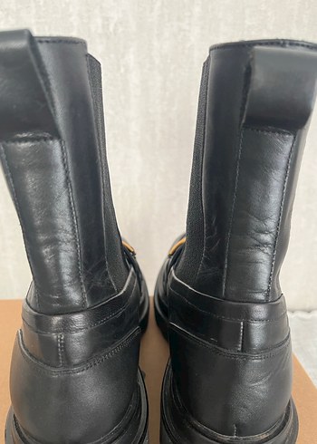 Beymen Club Siyah Zincir Detaylı Kadın Deri Bot - Görsel 8