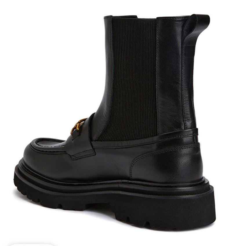 Beymen Club Siyah Zincir Detaylı Kadın Deri Bot - Görsel 2