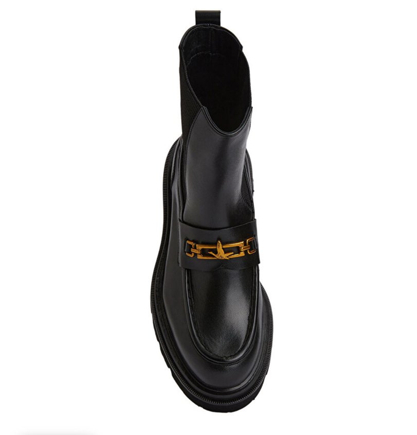 Beymen Club Siyah Zincir Detaylı Kadın Deri Bot - Görsel 3