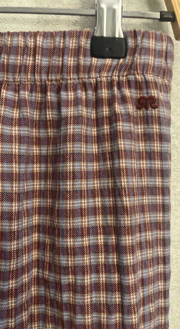 Pull&Bear Bohem Uzun Piliseli Ekose Etek - Görsel 2