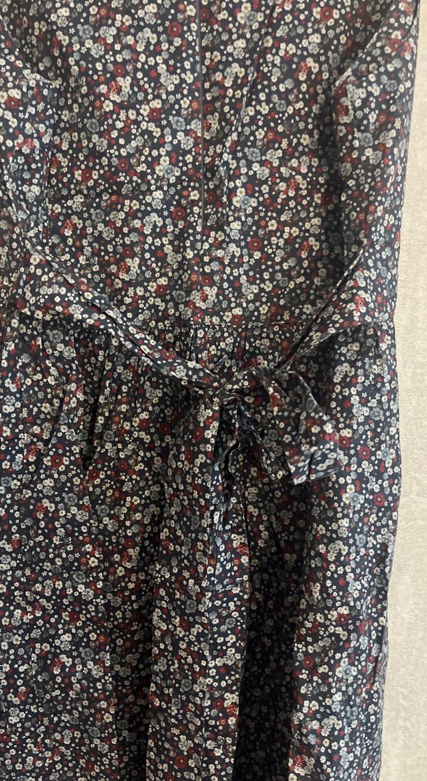 Çiçek Desenli Uzun Bohem Elbise - Görsel 3