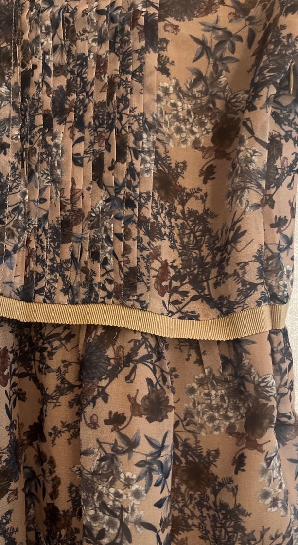 Yargıcı Kahverengi Bohem Kemerli Midi Elbise - Görsel 3