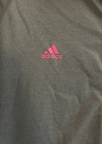 Kadın Gri Adidas Fermuarlı Spor Ceket - Görsel 3