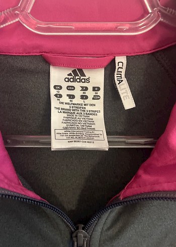 Kadın Gri Adidas Fermuarlı Spor Ceket - Görsel 2