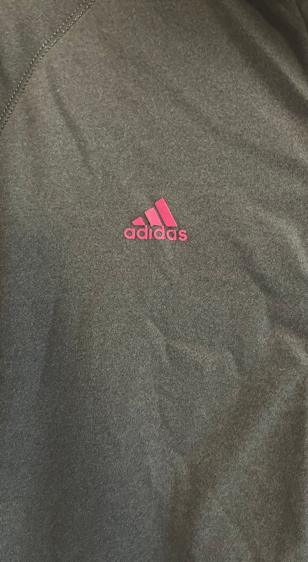 Kadın Gri Adidas Fermuarlı Spor Ceket - Görsel 3