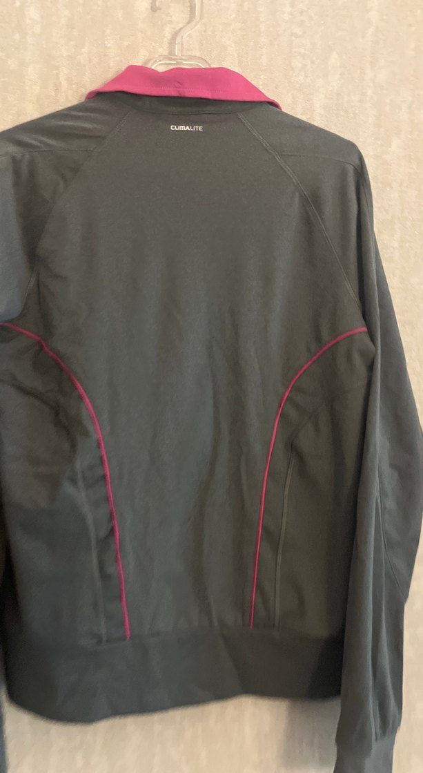 Kadın Gri Adidas Fermuarlı Spor Ceket - Görsel 5