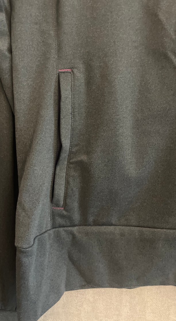 Kadın Gri Adidas Fermuarlı Spor Ceket - Görsel 4