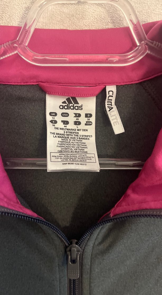 Kadın Gri Adidas Fermuarlı Spor Ceket - Görsel 2