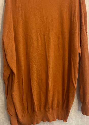 Kadın Kahverengi V Yaka Salaş Hırka - Görsel 4