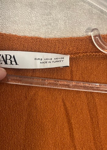 Kadın Kahverengi V Yaka Salaş Hırka - Görsel 3