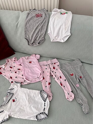 6 Ay Beden Bebek zıbın pijama pamuklu