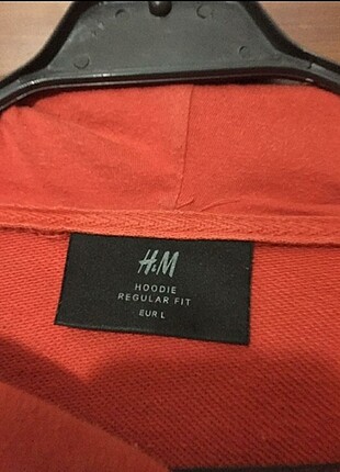 H&M Kırmızı Erkek Oversize Sweat 