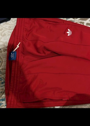 Kırmızı Erkek Fermuarlı Streetwear Şort