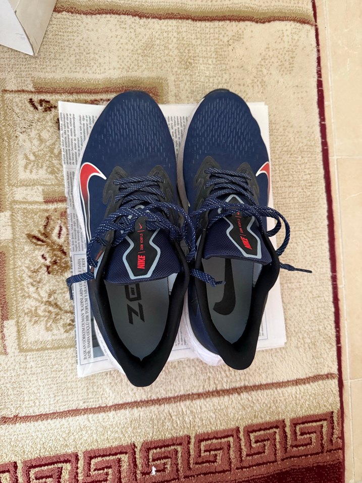 Lacivert Nike Spor Ayakkabı Velcro Detaylı - Görsel 2