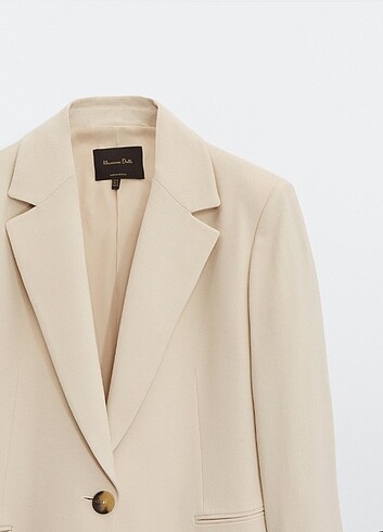 l Beden beyaz Renk Massimodutti blazer