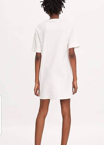 s Beden beyaz Renk Zara basic elbise 