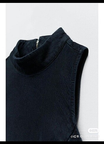 xs Beden Zara dik yaka Jean elbise