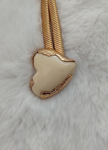 Beden altın Renk Zara gold kalp kemer
