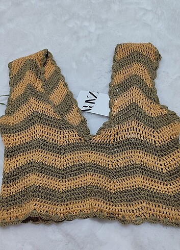 s Beden Zara örgü crop