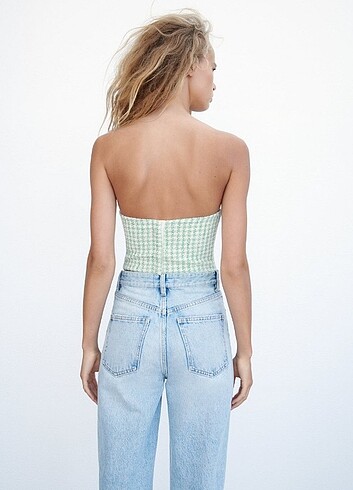 Zara Zara tüvit korse crop
